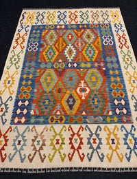 Handvävd Ull kelimmatta - 244 x 176 cm