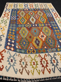 Handvävd Ull kelimmatta - 244 x 176 cm