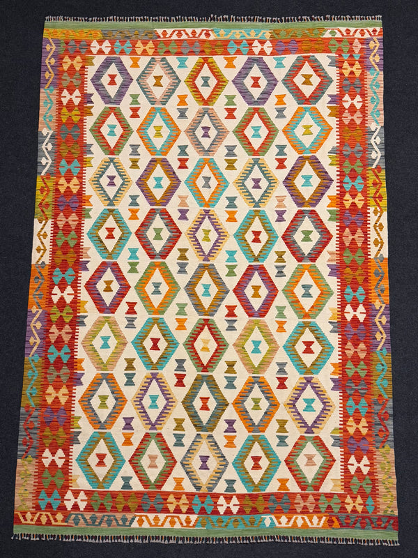 Handvävd Ull kelimmatta - 300 x 202 cm