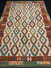 Handvävd Ull kelimmatta - 300 x 202 cm