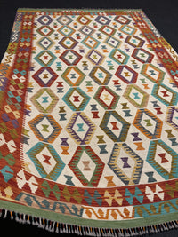 Handvävd Ull kelimmatta - 300 x 202 cm