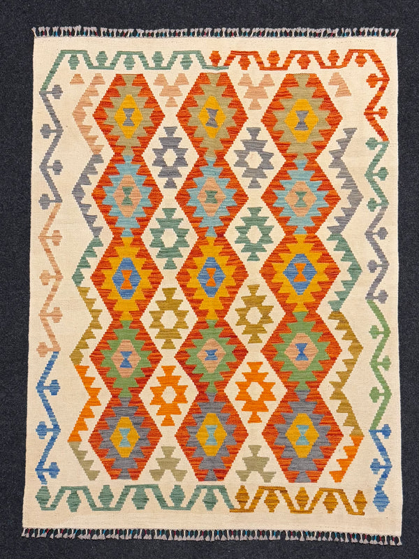 Handvävd Ull kelimmatta - 169 x 127 cm