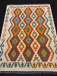 Handvävd Ull kelimmatta - 169 x 127 cm