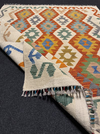 Handvävd Ull kelimmatta - 169 x 127 cm