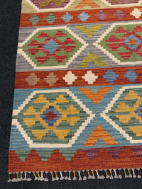 Handvävd Ull kelimmatta - 178 x 119 cm