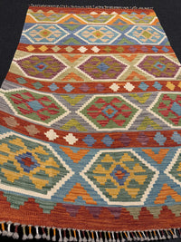 Handvävd Ull kelimmatta - 178 x 119 cm