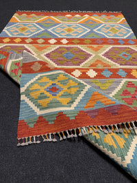 Handvävd Ull kelimmatta - 178 x 119 cm