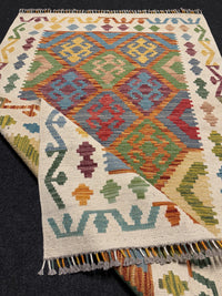 Handvävd Ull kelimmatta - 150 x 102 cm