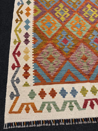 Handvävd Ull kelimmatta - 185 x 126 cm