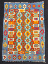 Handvävd Ull kelimmatta - 239 x 168 cm