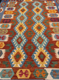 Handvävd Ull kelimmatta - 239 x 168 cm