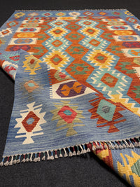 Handvävd Ull kelimmatta - 239 x 168 cm