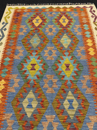 Handvävd Ull kelimmatta - 188 x 121 cm