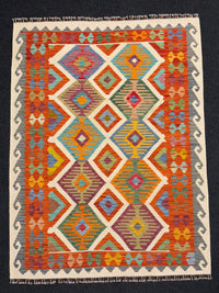 Handvävd Ull kelimmatta - 200 x 150 cm