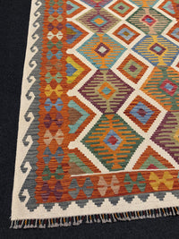 Handvävd Ull kelimmatta - 200 x 150 cm