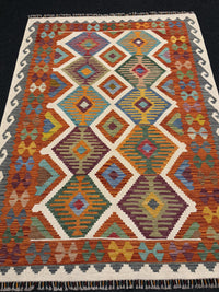 Handvävd Ull kelimmatta - 200 x 150 cm