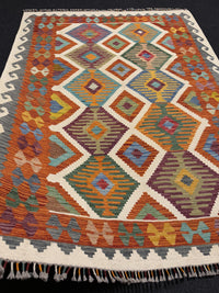 Handvävd Ull kelimmatta - 200 x 150 cm