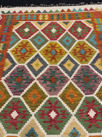 Handvävd Ull kelimmatta - 194 x 145 cm