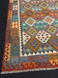 Handvävd Ull kelimmatta - 293 x 209 cm