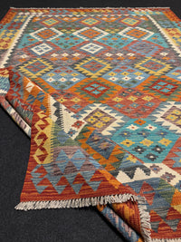 Handvävd Ull kelimmatta - 293 x 209 cm