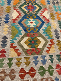 Handvävd Ull kelimmatta - 192 x 120 cm