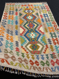 Handvävd Ull kelimmatta - 192 x 120 cm