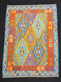 Handvävd Ull kelimmatta - 235 x 173 cm