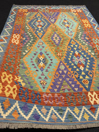 Handvävd Ull kelimmatta - 235 x 173 cm