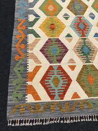 Handvävd Ull kelimmatta - 182 x 126 cm