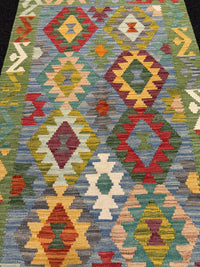 Handvävd Ull kelimmatta - 131 x 80 cm