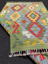 Handvävd Ull kelimmatta - 131 x 80 cm