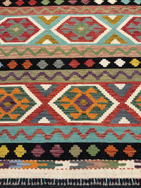 Handvävd Ull kelimmatta - 194 x 150 cm