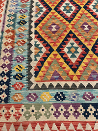 Handvävd Ull kelimmatta - 195 x 151 cm