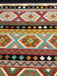 Handvävd Ull kelimmatta - 193 x 153 cm