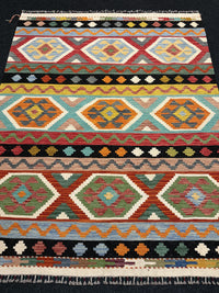 Handvävd Ull kelimmatta - 193 x 153 cm