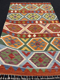 Handvävd Ull kelimmatta - 187 x 120 cm