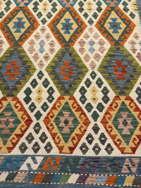 Handvävd Ull kelimmatta - 196 x 145 cm