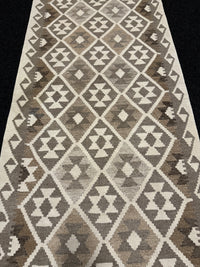 Handvävd Ull kelimmatta - 380 x 79 cm