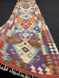 Handvävd Ull kelimmatta - 489 x 86 cm
