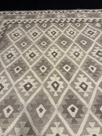 Handvävd Ull kelimmatta - 301 x 200 cm