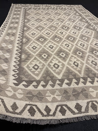 Handvävd Ull kelimmatta - 301 x 200 cm