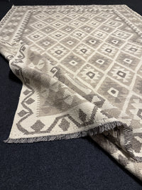 Handvävd Ull kelimmatta - 301 x 200 cm