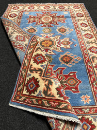 Handknuten Kazak‑matta — 123 × 81 cm