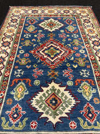 Handknuten Kazak‑matta — 146 × 87 cm