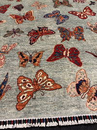 Fine Ziegler Figural Handknuten Matta  — 197 × 152 cm