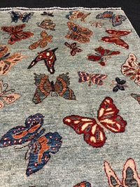 Fine Ziegler Figural Handknuten Matta  — 197 × 152 cm