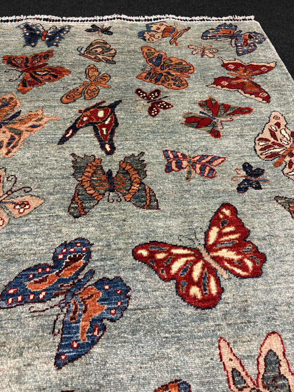 Fine Ziegler Figural Handknuten Matta  — 197 × 152 cm