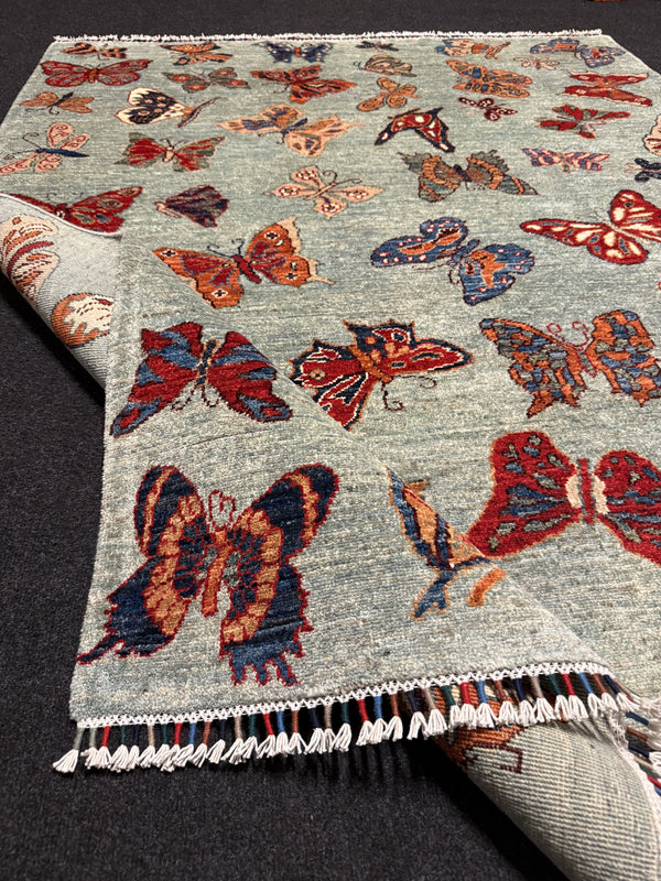 Fine Ziegler Figural Handknuten Matta  — 197 × 152 cm