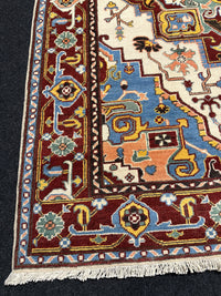 Handknuten Kazak‑matta — 197 × 152 cm