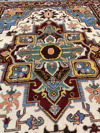 Handknuten Kazak‑matta — 197 × 152 cm